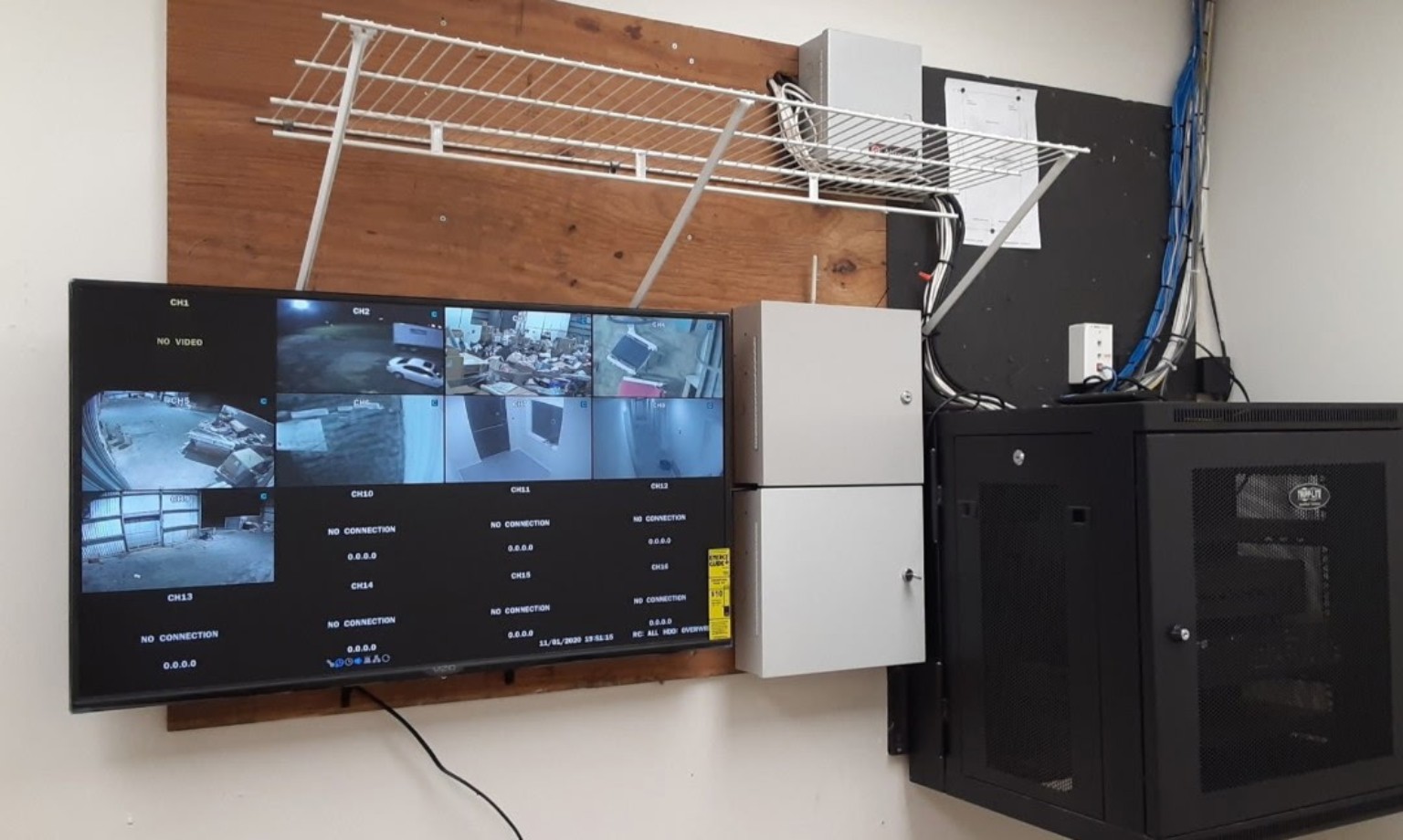 Camera and rack setup